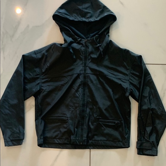 Express Jackets & Blazers - Express Black Hooded Jacket